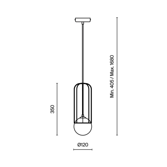 Maytoni Telford Ø 12 cm Pendelleuchte - Agof Store