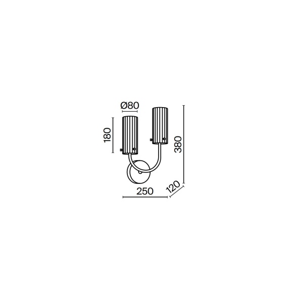Maytoni Arco wall lamp - Agof Store