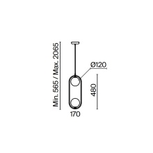 Ring H.48 cm Lampada a sospensione Maytoni - Agof Store
