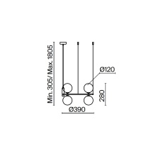 Maytoni Ring Ø 39 cm Pendelleuchte - Agof Store