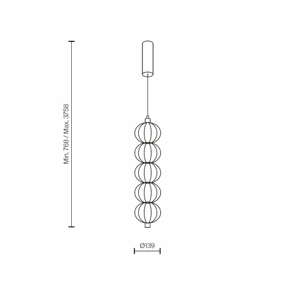 Golden Cage Lampada a sospensione Maytoni - Agof Store