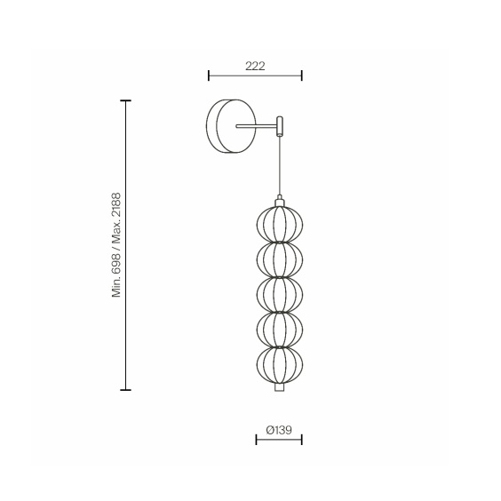Maytoni Golden Cage wall lamp - Agof Store