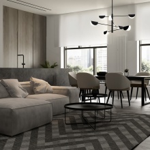 Mollis Ø 125 cm Lampada a sospensione Maytoni - Agof Store