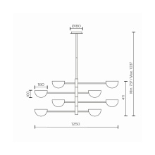Maytoni Mollis Ø 125 cm Pendelleuchte - Agof Store