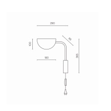 Maytoni Mollis Short wall lamp - Agof Store