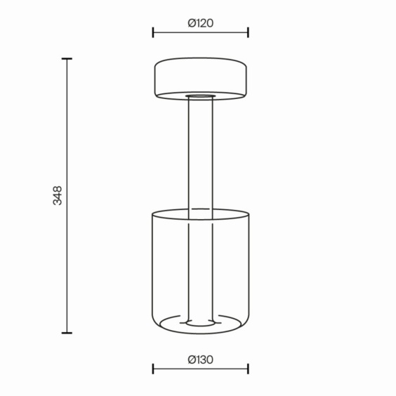 Maytoni AI Collaboration Vase Akku Tischlampe - Agof Store