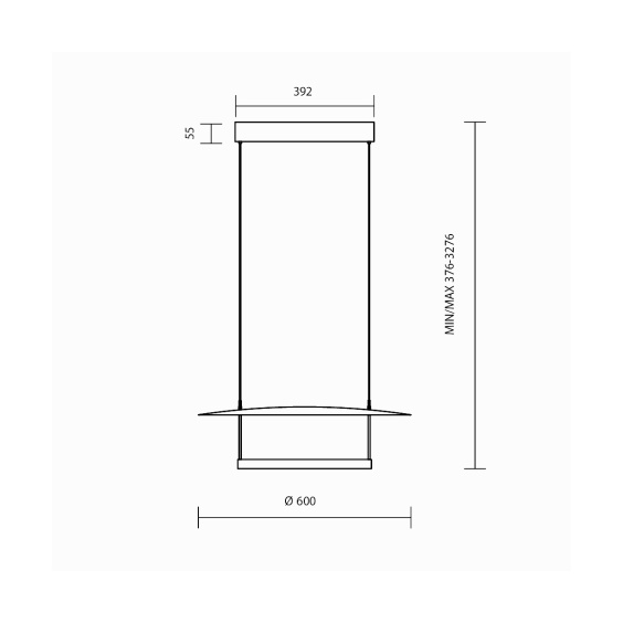 Ambience Ø 60 cm Lampada a sospensione Maytoni - Agof Store