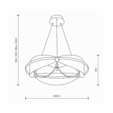 Breeze Ø 60 cm Lampada a sospensione Maytoni - Agof Store
