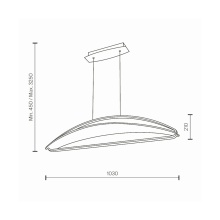 Maytoni Breeze L.103 cm pendant lamp - Agof Store