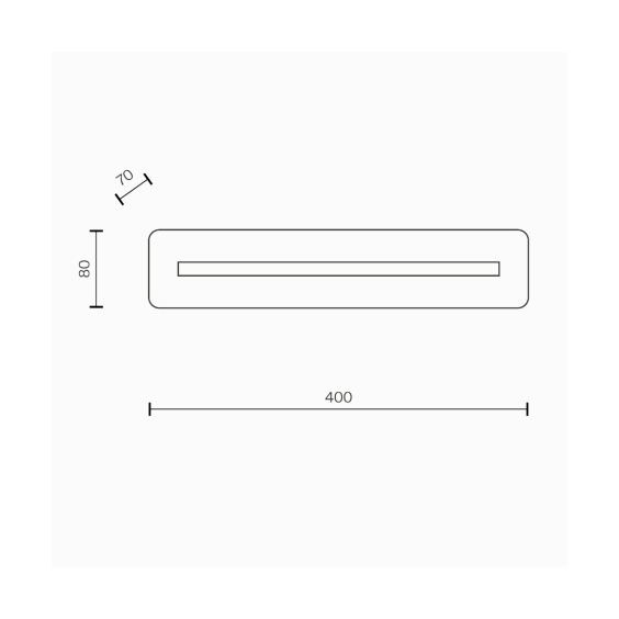 Albatre L.40 cm Lampada da parete Maytoni - Agof Store