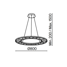 Maytoni Fad Ø 80 cm pendant lamp - Agof Store