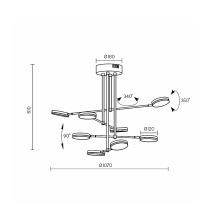 Fad 8 Lampada da soffitto Maytoni - Agof Store