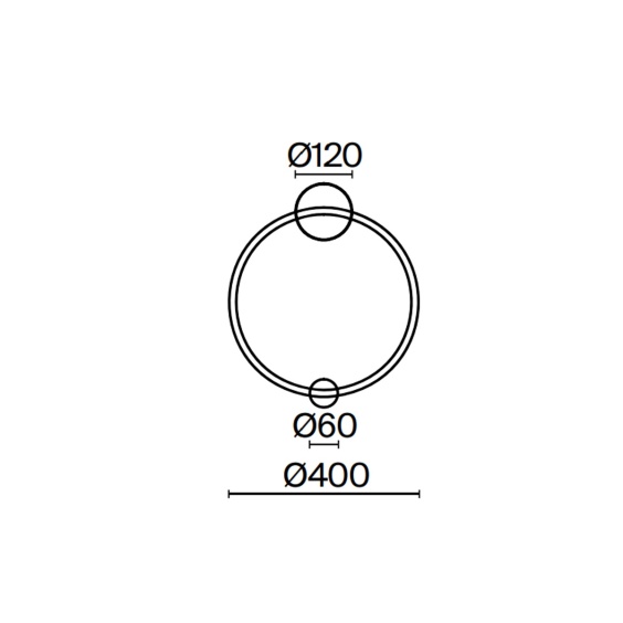 Maytoni Halo Circular Ø 40 cm Wandleuchte - Agof Store