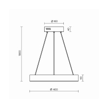 Saturno Ø 40 cm Lampada a sospensione Maytoni - Agof Store
