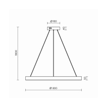 Maytoni Saturno Ø 80 cm Pendelleuchte - Agof Store