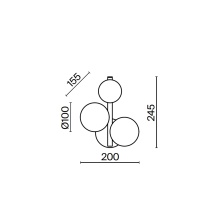 Maytoni Dallas Wandleuchte - Agof Store