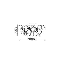 Maytoni Dallas Ø 75 cm Deckenleuchte - Agof Store