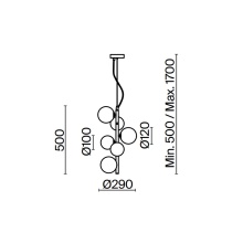 Maytoni Dallas Vertical pendant lamp - Agof Store