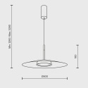 Maytoni EI Ø 50 cm pendant lamp - Agof Store