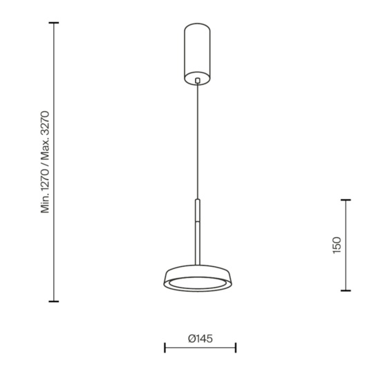EI Ø 14 cm Lampada a sospensione Maytoni - Agof Store