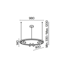 Maytoni Satellite pendant lamp - Agof Store