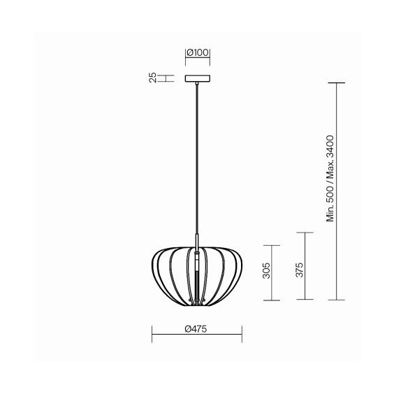 Maytoni Cambio Ø 47.5 cm pendant lamp - Agof Store