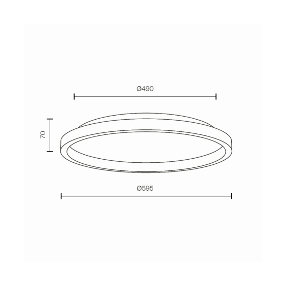 Orign Ø 59 cm Lampada da parete soffitto Maytoni - Agof Store