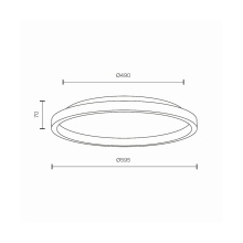 Orign Ø 59 cm Lampada da parete soffitto Maytoni - Agof Store
