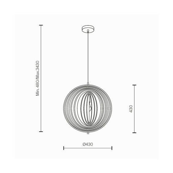 Roots Ø 43 cm Lampada a sospensione Maytoni - Agof Store