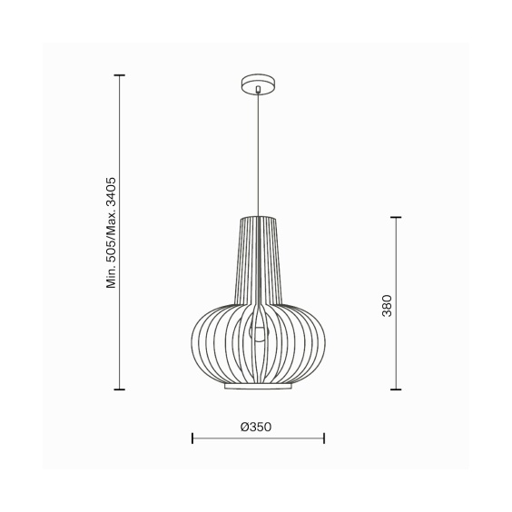 Roots Ø 35 cm Lampada a sospensione Maytoni - Agof Store