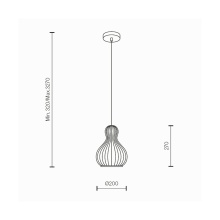 Maytoni Roots Ø 20 cm Pendelleuchte - Agof Store