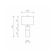 Maytoni Bianco Cylindrical Tischleuchte - Agof Store