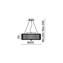 Recinto Ø 40 cm Lampada a sospensione Maytoni - Agof Store