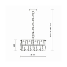 Maytoni Puntes Ø 38 cm pendant lamp - Agof Store