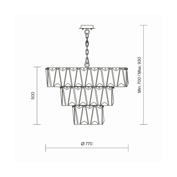 Puntes Ø 77 cm Lampada a sospensione Maytoni - Agof Store