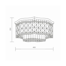 Maytoni Dune Ø 45 cm Deckenleuchte - Agof Store