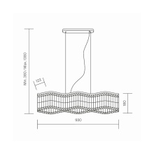 Maytoni Dune Linear pendant lamp - Agof Store