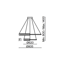 Maytoni Krone 2 pendant lamp - Agof Store