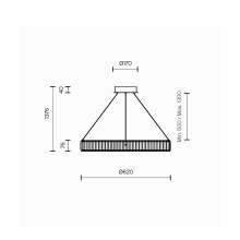 Maytoni Krone Ø 62 cm pendant lamp - Agof Store