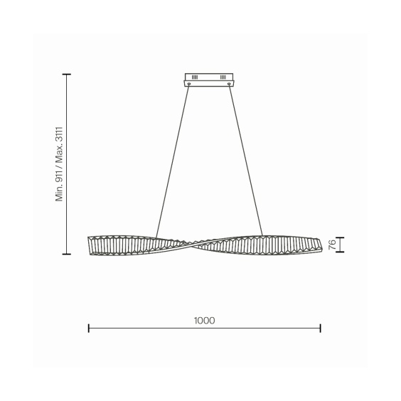 Maytoni Krone Linear pendant lamp - Agof Store