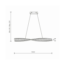 Krone Linear Lampada a sospensione Maytoni - Agof Store