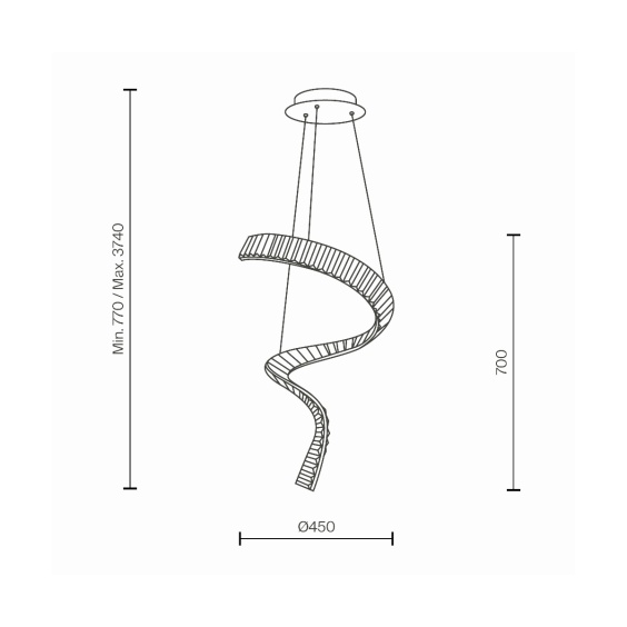 Krone Vertical Lampada a sospensione Maytoni - Agof Store