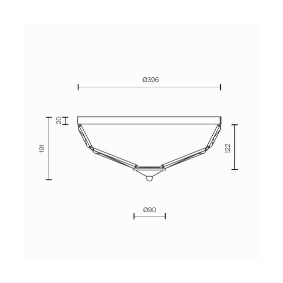 Facet Ø 39 cm Lampada da soffitto Maytoni - Agof Store