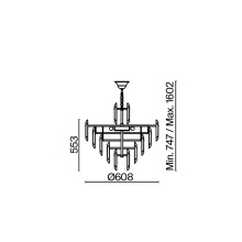 Maytoni Flare Ø 60 cm pendant lamp - Agof Store