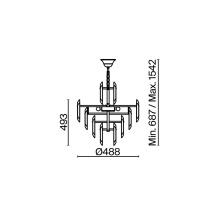 Maytoni Flare Ø 48 cm pendant lamp - Agof Store