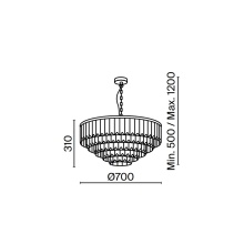 Revero Ø 70 cm Lampada a sospensione Maytoni - Agof Store