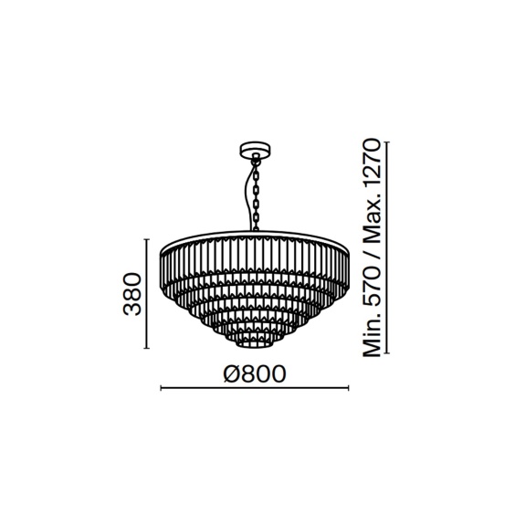 Revero Ø 80 cm Lampada a sospensione Maytoni - Agof Store