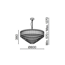 Maytoni Revero Ø 80 cm pendant lamp - Agof Store
