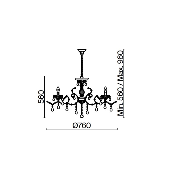 Maytoni Sevilla Ø 76 cm pendant lamp - Agof Store