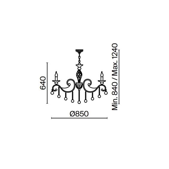 Grace Metal Ø 85 cm Lampada a sospensione Maytoni - Agof Store